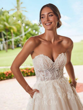 Adrianna Papell Style #31218 #2 Ivory/Nude/Rum/Pink thumbnail