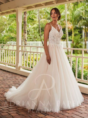 Adrianna Papell Style #31220 #0 default Ivory/Blush/Nude thumbnail