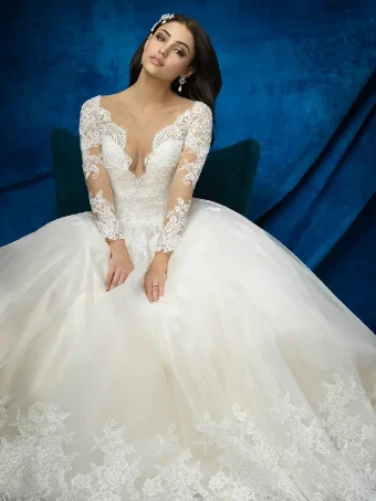 Allure Bridals Style #9366 #3 Champagne/Ivory Baby Pink/Ivory thumbnail