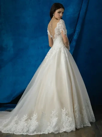 Allure Bridals Style #9366 #4 default Champagne/Ivory Baby Pink/Ivory thumbnail