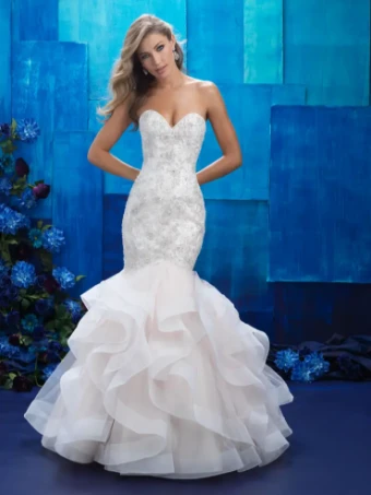 Allure Bridals Style #9421 #0 default Champagne/Ivory/Silver thumbnail