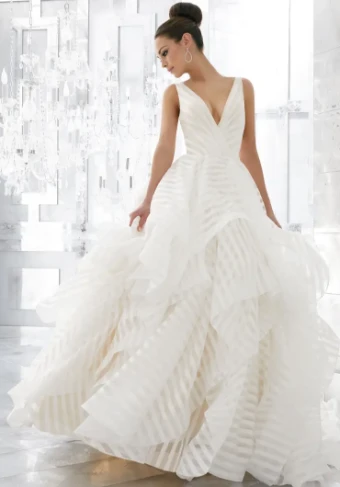 Blu by Morilee Style #Milly #0 default Ivory/Stripe thumbnail