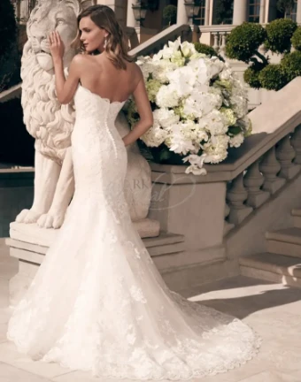 Casablanca Bridal Style #2163 #0 default Champagne/Ivory thumbnail