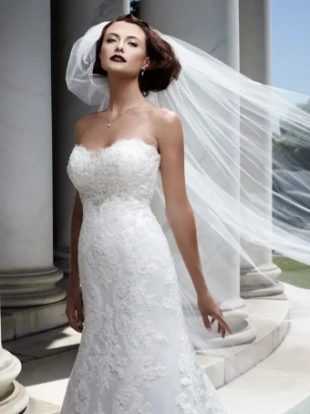 Casablanca Bridal Style #2072 #0 default Ivory/Silver thumbnail