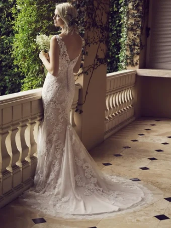 Casablanca Bridal Style #Belladonna #1 Ivory/Silver thumbnail