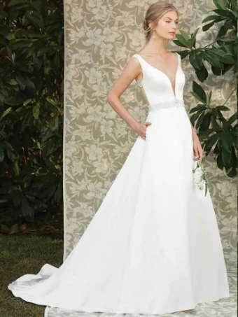 Casablanca Bridal Style #Viola #1 default Candlelight Ivory/Silver thumbnail