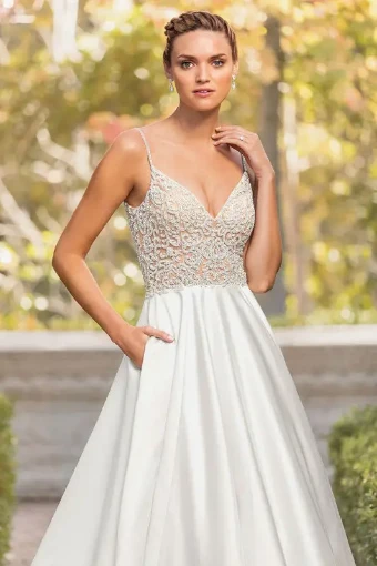 Casablanca Bridal Style #Arielle #4 Ivory/Silver Candlelight/Silver thumbnail