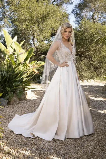 Casablanca Bridal Style #Lizzie #0 default Vintage Gold/Nude/Silver thumbnail