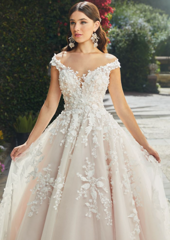 Casablanca Bridal Style #Evelina #1 Champagne/Ivory/Nude thumbnail