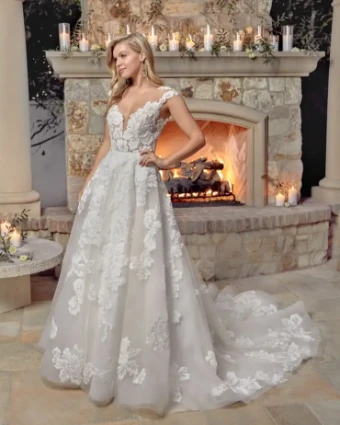Casablanca Bridal Style #Nicolette #0 default Ivory/Sorbet thumbnail