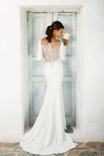 Justin Alexander Style #8936 #1 Ivory/Nude/Silver thumbnail