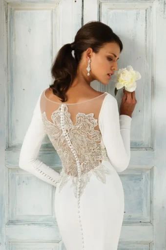Justin Alexander Style #8936 #2 Ivory/Nude/Silver thumbnail