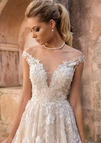 Justin Alexander Style #88048 #2 Ivory/Ivory/Nude Champagne/Ivory/Nude thumbnail