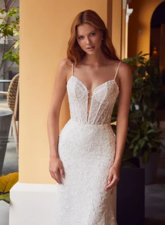 L'Amour by Calla Blanche Style #Nichol #5 Ivory thumbnail