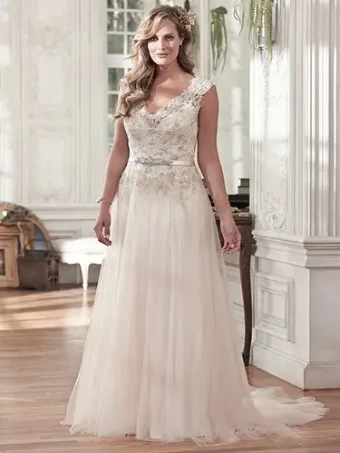 Maggie Sottero Style #CARMEN #3 default Ivory/Pewter Accent thumbnail