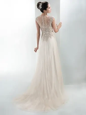 Maggie Sottero Style #CARMEN #1 Ivory/Pewter Accent thumbnail