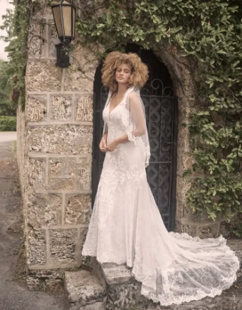 Maggie Sottero Style #Esther #3 Ivory/Misty Mauve thumbnail