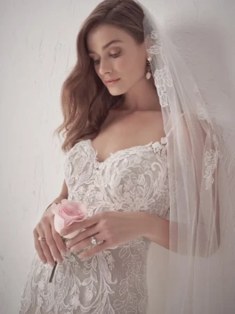 Maggie Sottero Style #AVIANO #4 All Ivory (gown with Ivory Illusion) thumbnail