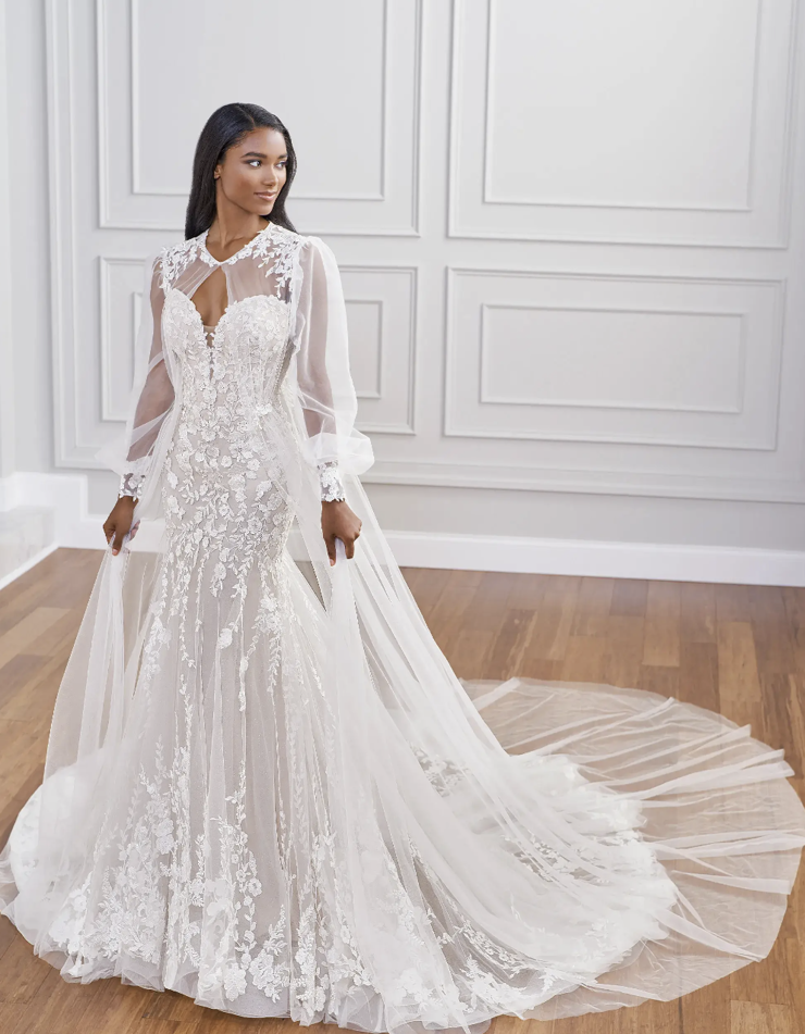 Ivory almond deals wedding dress