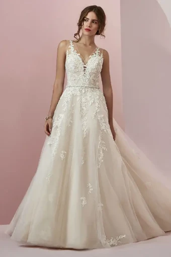 Rebecca Ingram Style #Camille #2 Ivory/Light Champagne/Silver thumbnail