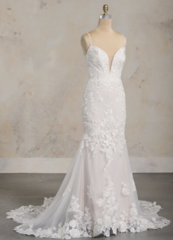 Rebecca Ingram Style #Virginia #3 Ivory over Soft Nude (gown with Natural Illusion) thumbnail