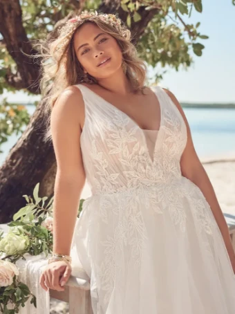 Rebecca Ingram Style #Jenessa #2 Ivory/Misty Mauve thumbnail
