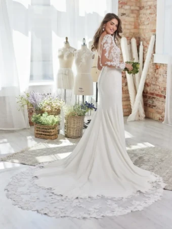 Rebecca Ingram Style #Sadie #3 Ivory/Nude thumbnail