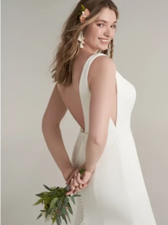 Rebecca Ingram Style #Jakayla #2 Ivory (gown with Natural Illusion) thumbnail