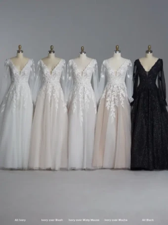 Rebecca Ingram Style #Alexandria #4 Ivory All Ivory (pictured) All Black thumbnail