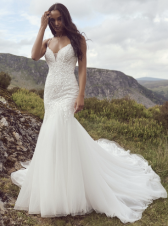 Rebecca Ingram Style #Beatrice #1 Ivory/Soft Blush thumbnail