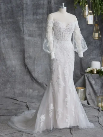 Rebecca Ingram Style #Patricia #3 Ivory Over Blush thumbnail