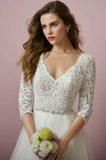 Rebecca Ingram Style #Scarlett #1 Ivory Over nude thumbnail