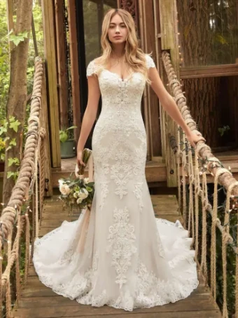 Rebecca Ingram Style #Daphne #6 Ivory/Blush thumbnail