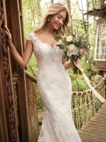 Rebecca Ingram Style #Daphne #7 Ivory/Blush thumbnail
