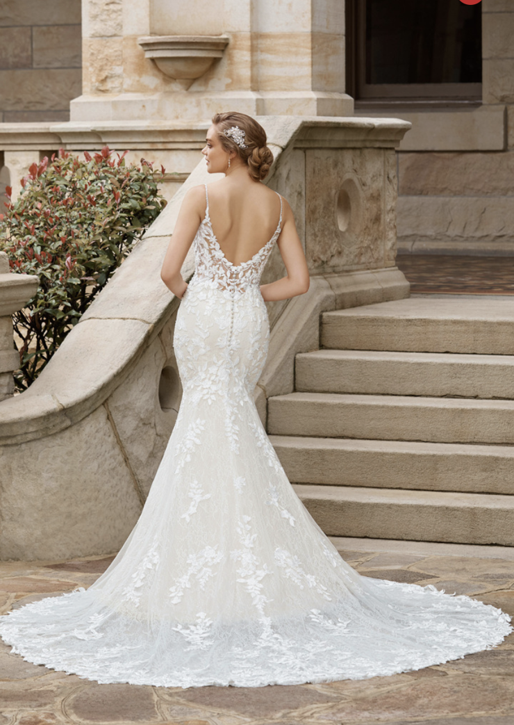 Ivory light gold wedding dress cheap