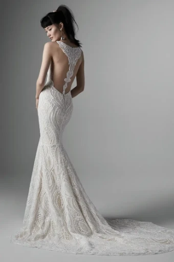 Sottero and Midgley Style #Daxton #1 All Ivory (gown with Ivory Illusion) thumbnail