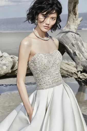 Sottero and Midgley Style #Phoenix #1 Alabaster/Pewter Diamond White/Pewter thumbnail