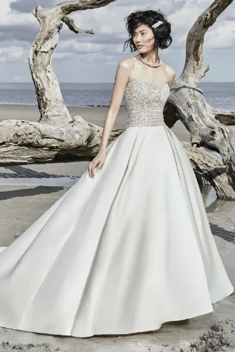 Sottero and Midgley Style #Phoenix #0 default Alabaster/Pewter Diamond White/Pewter thumbnail