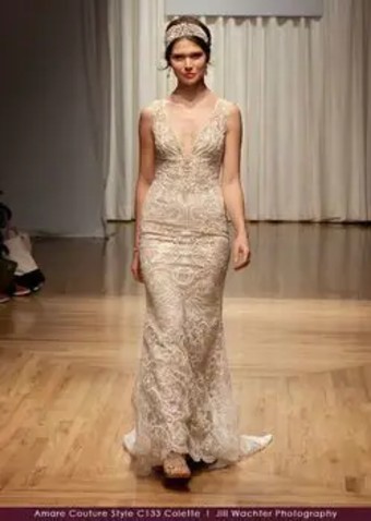 Amare Couture Style #Colette #3 Ivory/Silver thumbnail