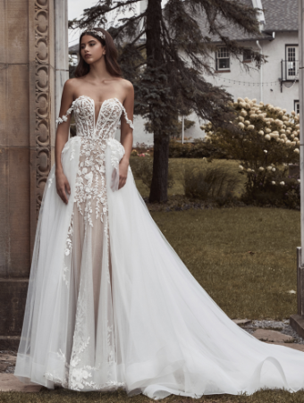 Calla Blanche Style #Lilia #3 Ivory/Light Nude with Skin Illusion (Unlined Bodice) thumbnail