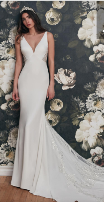 Calla Blanche Style #Daniele #0 default Ivory with Skin Illusion Unlined Bodice thumbnail