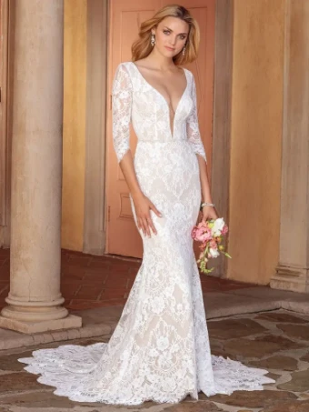 Casablanca Bridal Style #Ainsley #0 default Light Nude/Ivory/Silver thumbnail