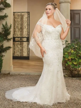 Casablanca Bridal Style #Bianca #3 Champagne/Ivory/Silver thumbnail