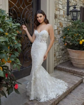 Casablanca Bridal Style #Rebekah #0 default Ivory/Nude/Ivory/Silver thumbnail