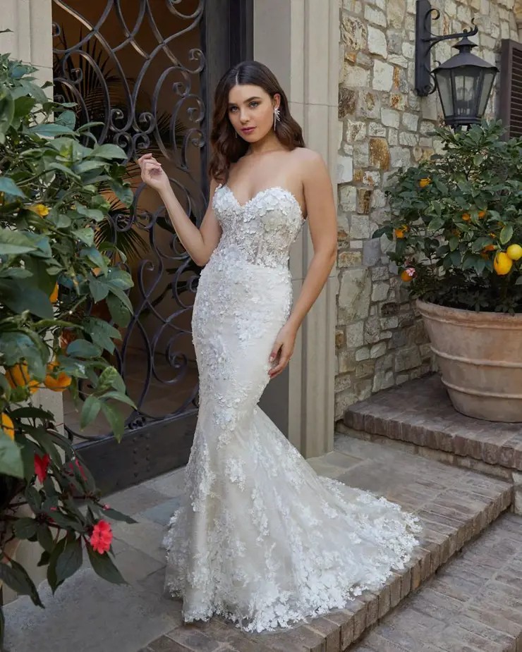 Casablanca mermaid cheap wedding dress