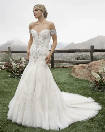 Casablanca Bridal Style #Gabrielle #0 default Champagne/Nude/Silver thumbnail