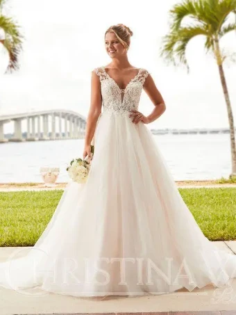 Christina Wu Brides Style #15797 #0 default Ivory/Pale Blush/Silver thumbnail