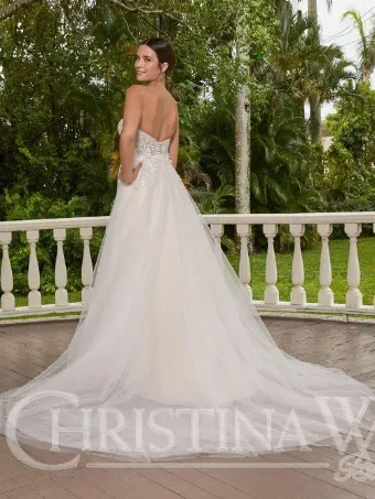 Christina Wu Brides Style #15802 #1 Ivory/Pale Blush/Nude/Silver thumbnail