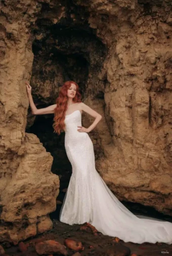Disney Fairy Tale Weddings Style #Ariel #8 Ivory/Nude thumbnail