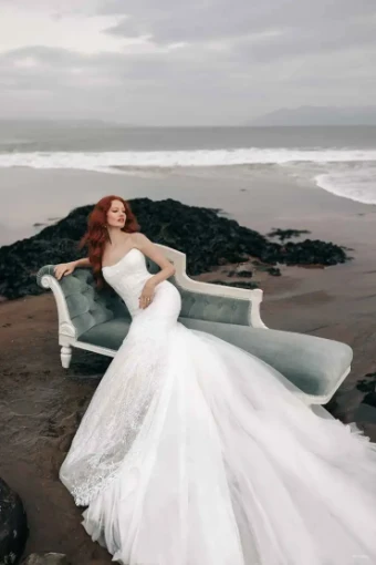 Disney Fairy Tale Weddings Style #Ariel #7 Ivory/Nude thumbnail